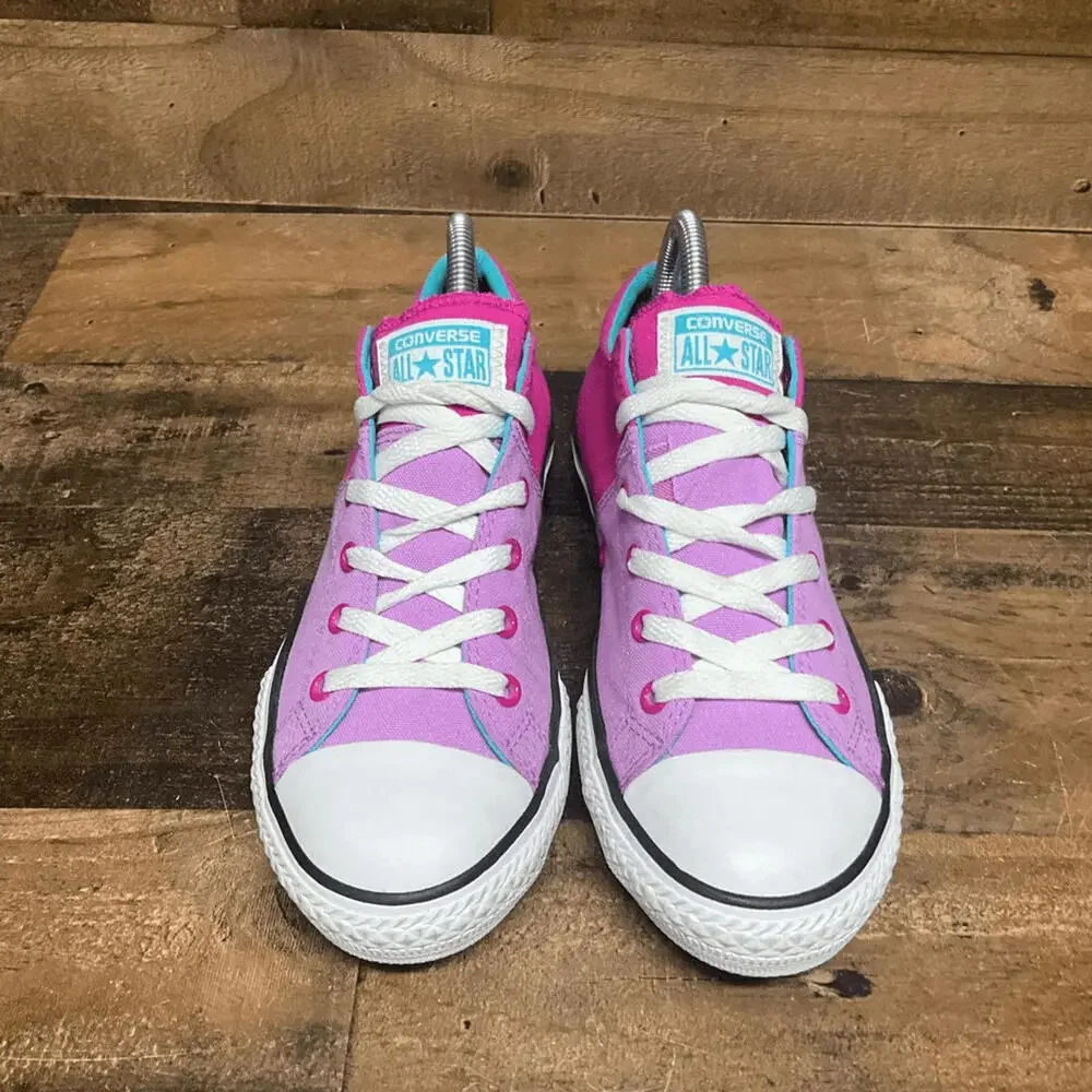 converse chuck taylor all star ox low top colorblock pink lavender girls 5